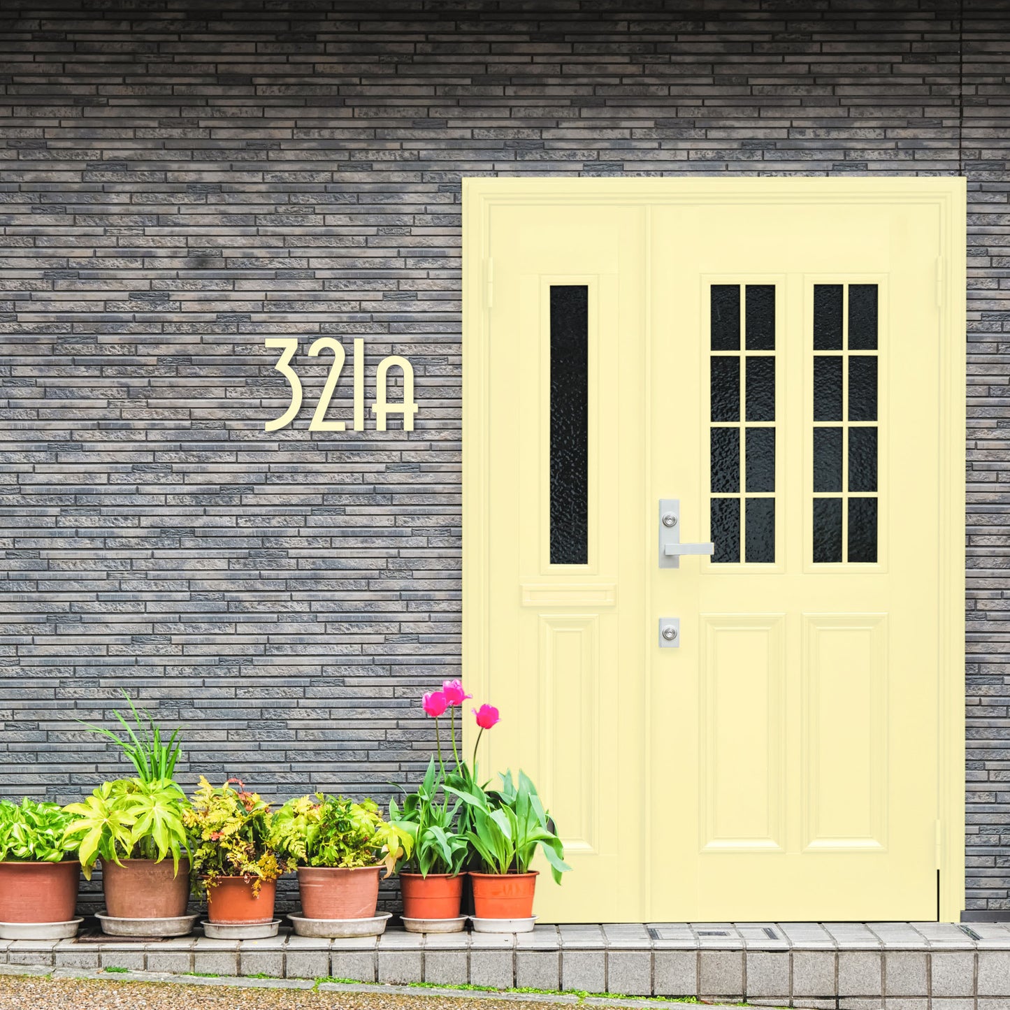 HOUSE NUMBER 7 Avenida Acrylic Large Floating Stylish Modern Gloss Black DIY